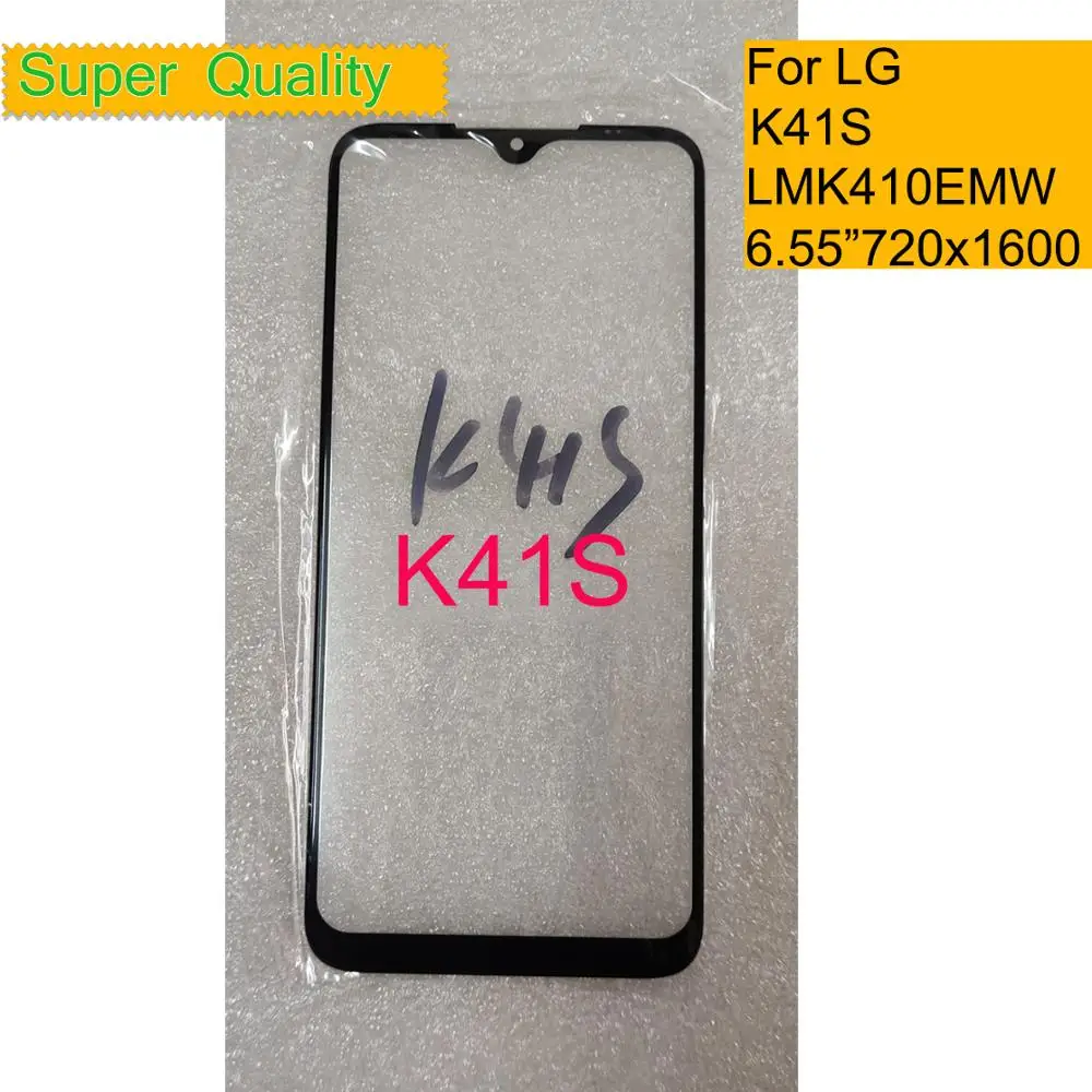 10 шт./лот для LG K41S LMK410EMW LM-K410EMW сенсорный экран передняя стеклянная панель внешняя
