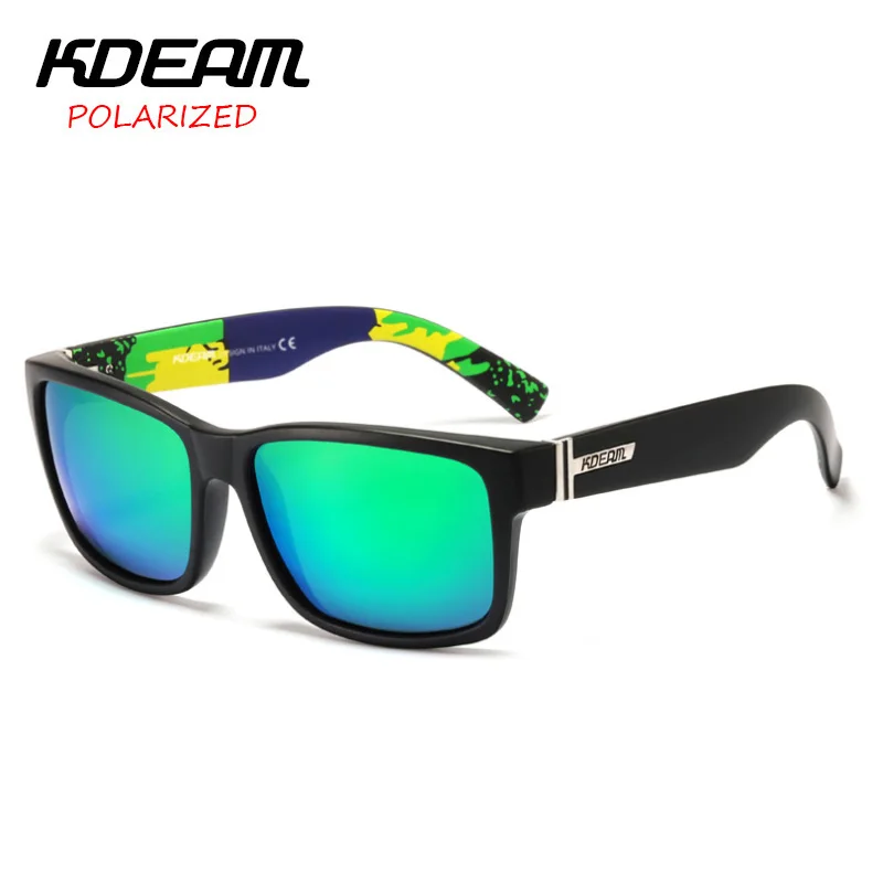 KDEAM Revamp спортивные мужские солнцезащитные очки поляризованный фотохромный объектив Квадратные Солнцезащитные очки для вождения на открытом воздухе солнечные очки ночного видения УФ