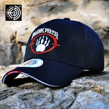 [HAN WILD] бренд американский черный шляпы водные мужские Бейсбольные кепки с ремешком сзади уличная спортивная бейсболка с буквенным принтом Черная кепка Водонепроницаемая армейская