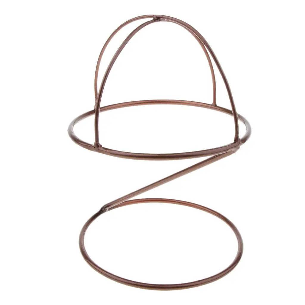 Wigs Hat Display Holder Baseball Sports Cap Storage Organizer Stand Rack (16.3x22.5 cm, Metal)