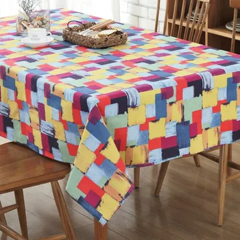 

Fashion Country Linen Tablecloth Printing Chess Multi-function Style Rectangular Tablecloth Tablecloth Home Kitchen Decoration