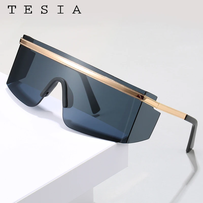 One Piece Sunglasses Men Women Brand Designer Oversized Sunglasses Black Red Pink High Quality Sunglass Outdoor Goggles Women S Sunglasses Aliexpress