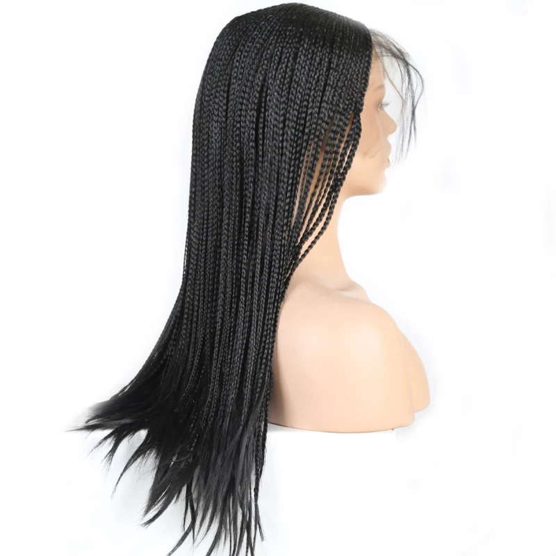 Харизма 13X6 Плетеный парик высокая температура волос Синтетический кружевной передний парик коробка косы синтические парики для черных женщин