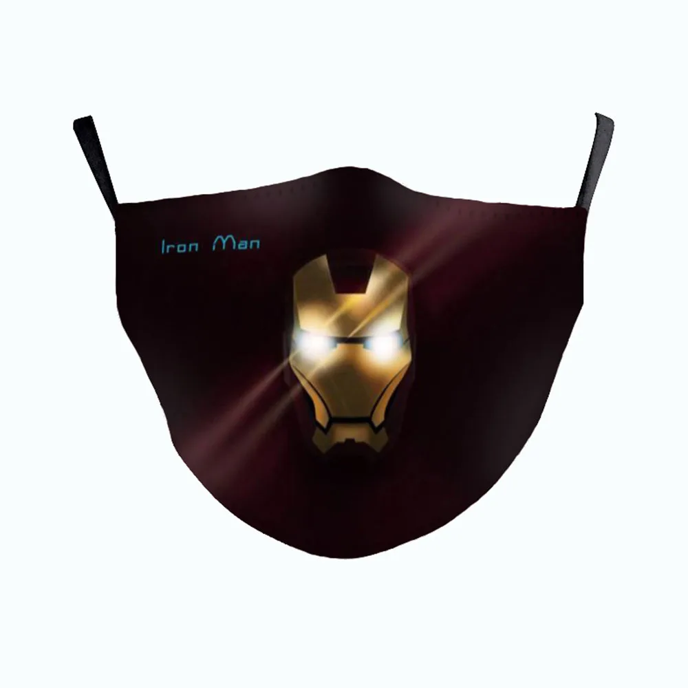 Купить Hot Anime Iron-Hero-Man Cosplay Women Men Unisex Mouth Masks Adult Face-Dust-Proof Street Spots Breathable Reusable Party Mask  | Аксессуары для костюмов (1005002060121455)