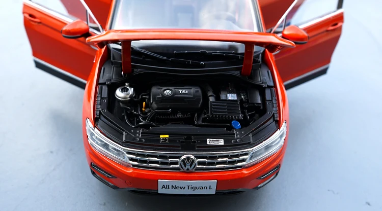 1:18 VW TIGUAN L литая под давлением Модель автомобиля игрушки Металлическая Модель автомобиля оригинальная коробка
