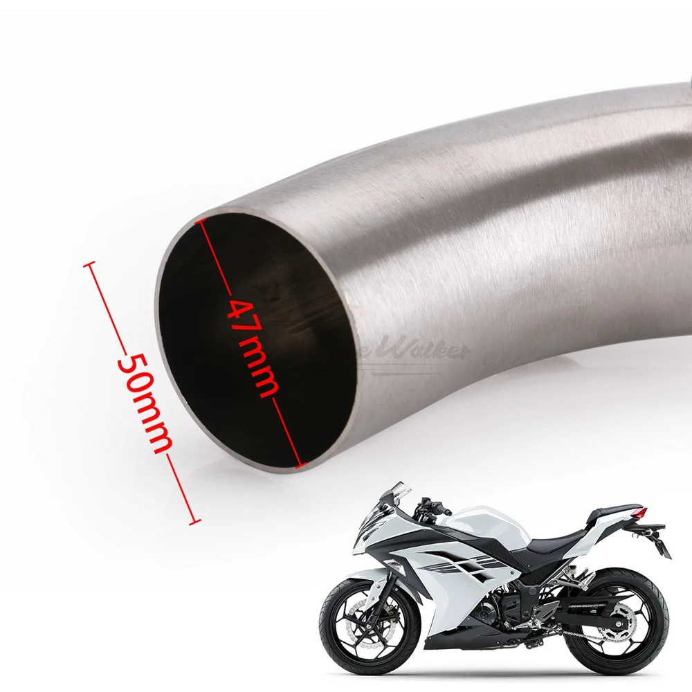 Средняя труба мотоцикла, средняя труба без выхлопной трубы для Kawasaki Ninja 300 2013 Ninja300