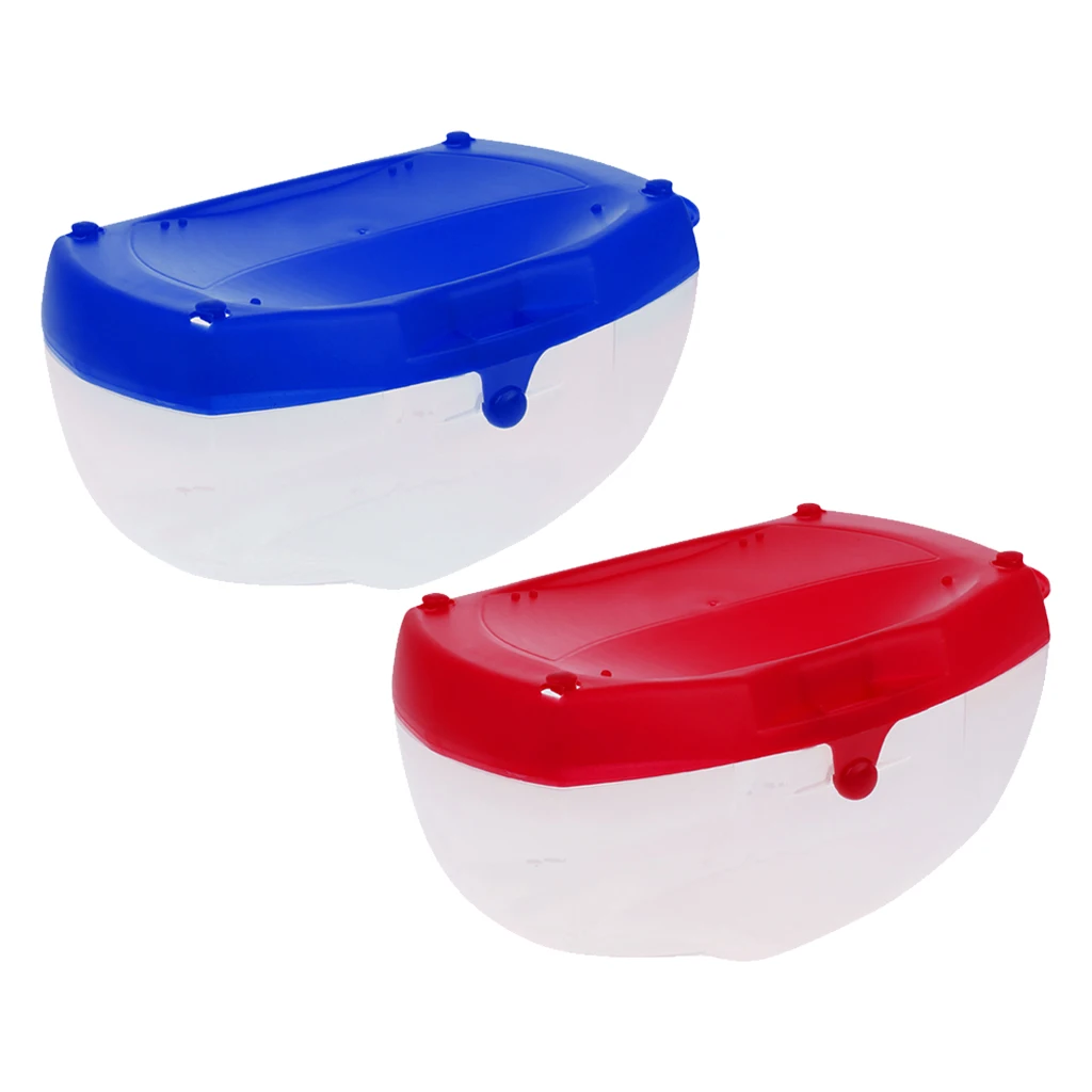

2pcs Scuba Diving Snorkel Mask Goggles Storage Box Case Heavy Duty Blue+Red