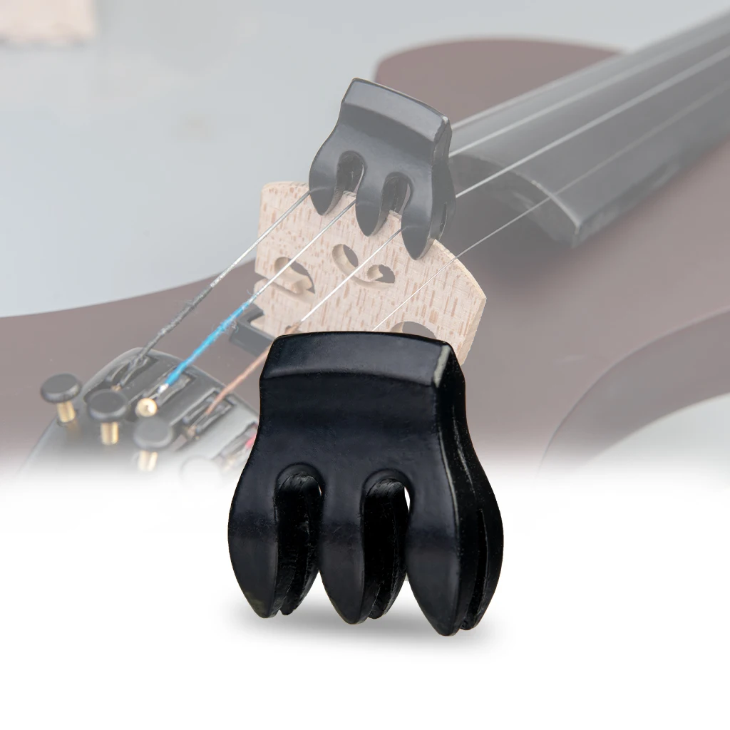 

Black Heavy Metal Violin Mute Reduces Volume Fiddle Silent Silencer 3 Claws Violin Accessories