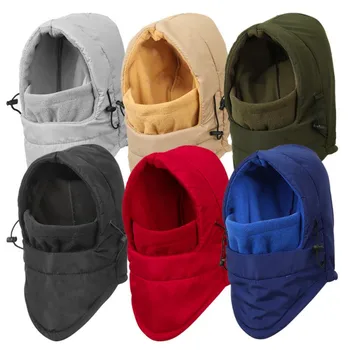 Bommenwerper Hoed Vrouwen Mannen Winter Warm Mutsen Hoed Dikke Pluizige Thermische Fleece Bivakmuts Gezichtsmasker Outdoor Fietsen Wandelen Cap