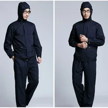 Серебряное волокно сильного электромагнитного излучения защитная Рабочая одежда, топы и брюки костюм, компьютерная комната с защитой от ЭМП одежда