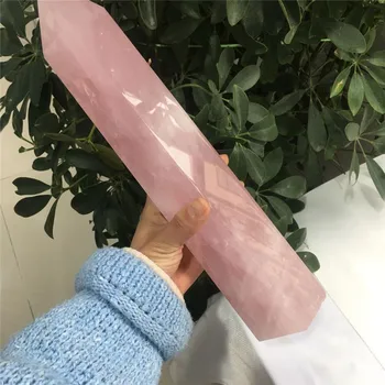 

natural stone rose quartz obelisk healing crystal tower for decoration ornamental ww