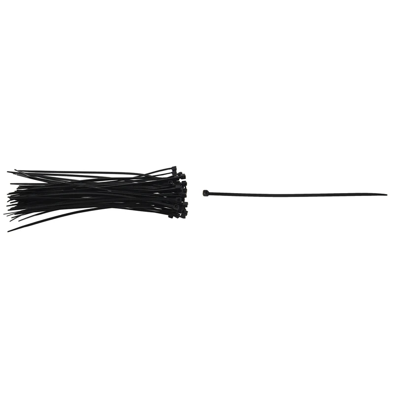 150 Pcs Cable Ties Tie Wraps / Zip Black 100 5 X 200mm &amp 50 140 2.5 mm | Дом и сад