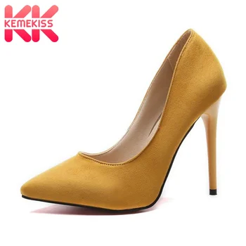 

KemeKiss 5 Color Size 35-44 Women Pumps Pointed Toe Spring Women Shoes Wedding Party Ladies Footwear Sexy Thin Heel Shoes