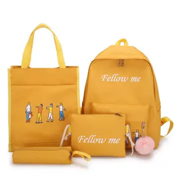 

School Backpack Women Fashion New Candy Color Cute Girls Female School Students Schoolbag Shoulder Bags Canvas Backpacks