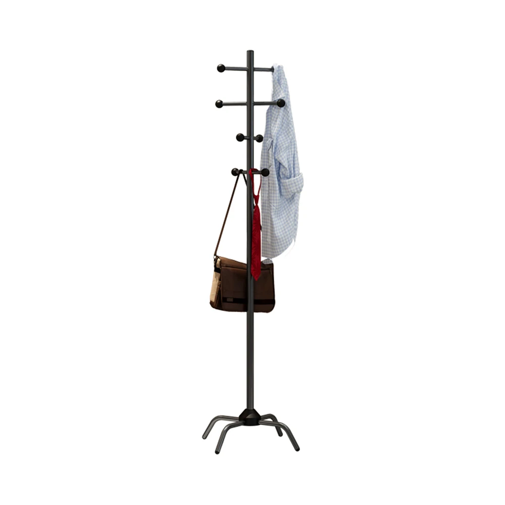 Вешалка для одежды Hallstand, вешалка для одежды, подставка из дерева, свободная подставка с 8 подвижными крючками, 4 фута, основа для кухни ванной спальни