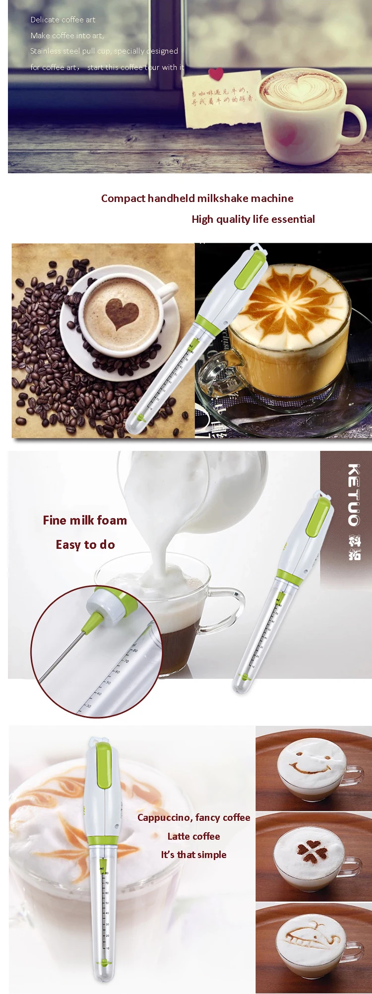 Электрический Кофе Молоко чай блендер ручной milkshake машина маленький венчик для сбивания яиц еда миксер высокая скорость низкая шум миксер