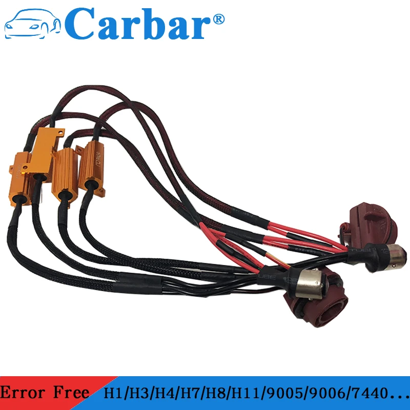 1157 BAY15D 50W 6Ohm Error Free LED Lights Load Resistor Adapter Fix Flashing Fast Blinking Canbus H3 H7 H4 H8/H9/H11 9005 | Автомобили и