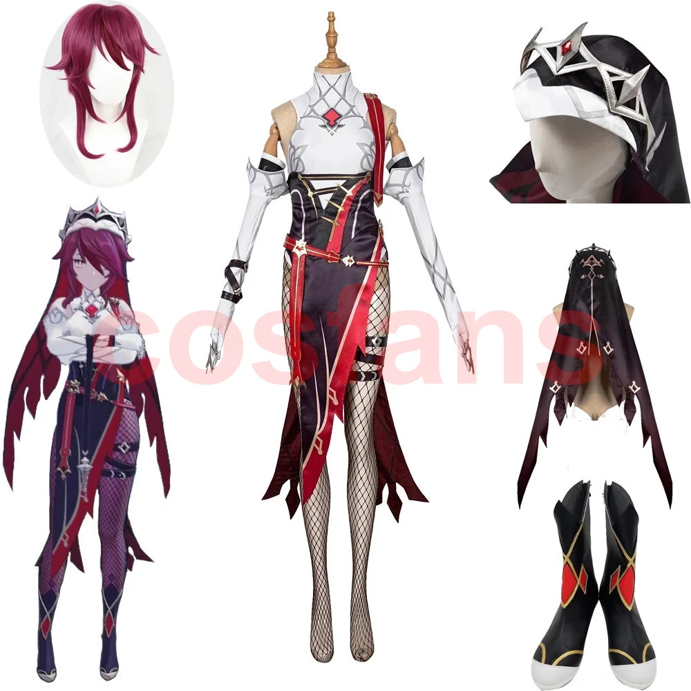 Genshin Impact Rosaria Cosplay Costume Game Suit Dress Uniform Anime  Halloween Costumes For Women Outfit Cosplay Wigs|Trang Phục Trò Chơi| -  AliExpress