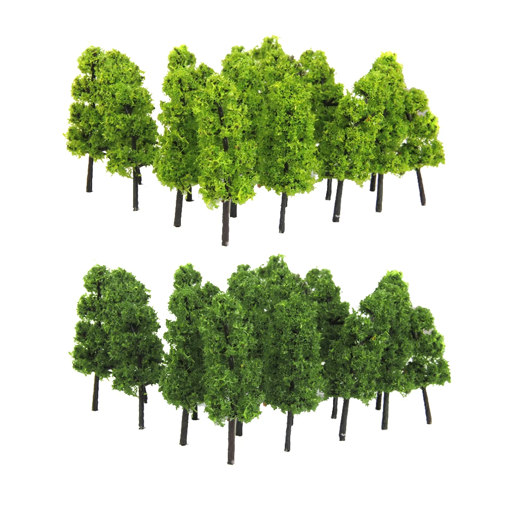 60 Pack Model Tree -1/150 1/200 Scale Train Railway Scenery, Architecture Street Park Layouts Supplies