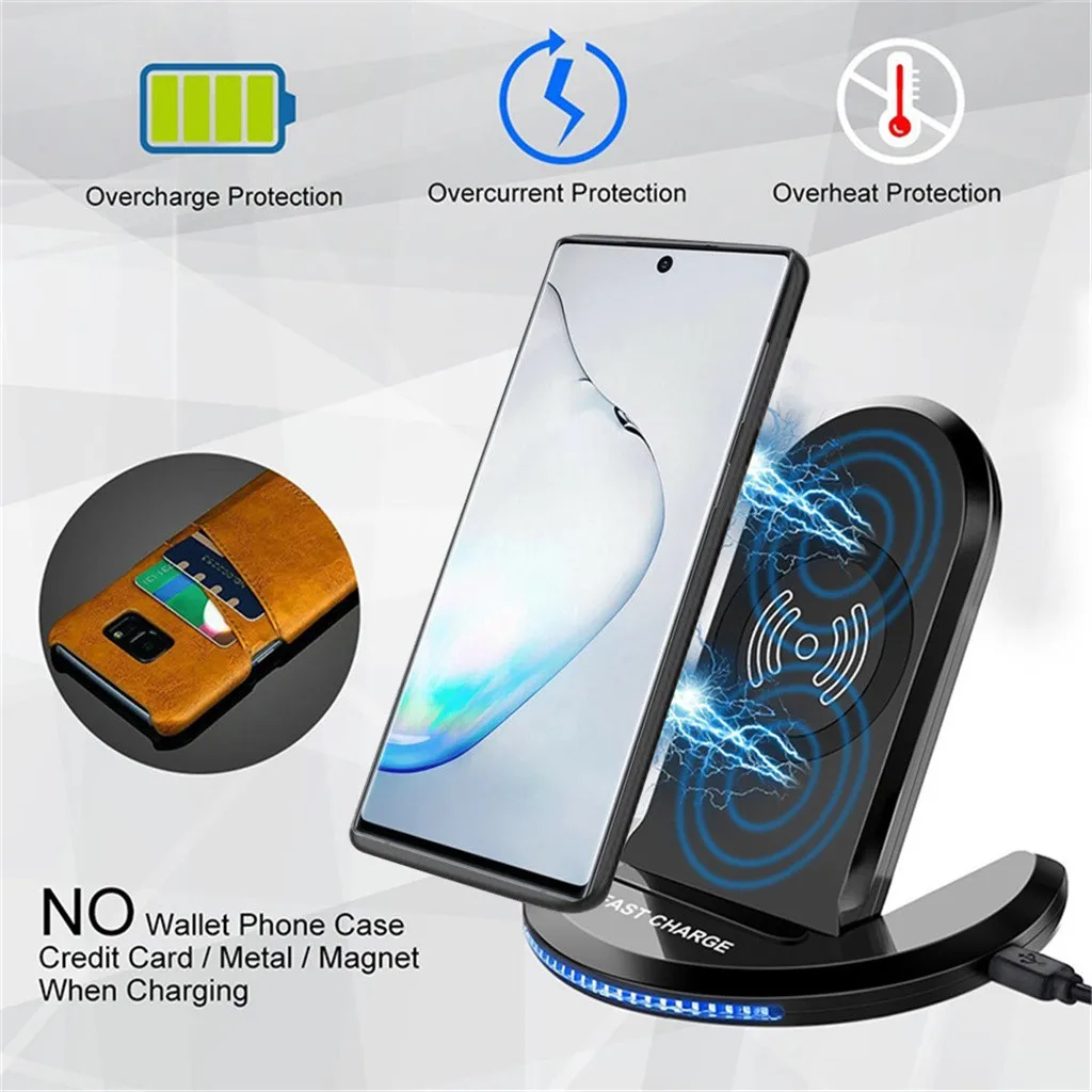 Для samsung Galaxy Note10/10+ 5G Qi Беспроводная Быстрая зарядка подставка