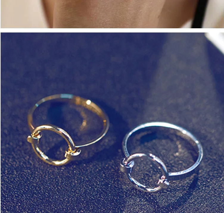 Minimalist Knot Ring In Gold And Silver For Men And Women_voghion.com