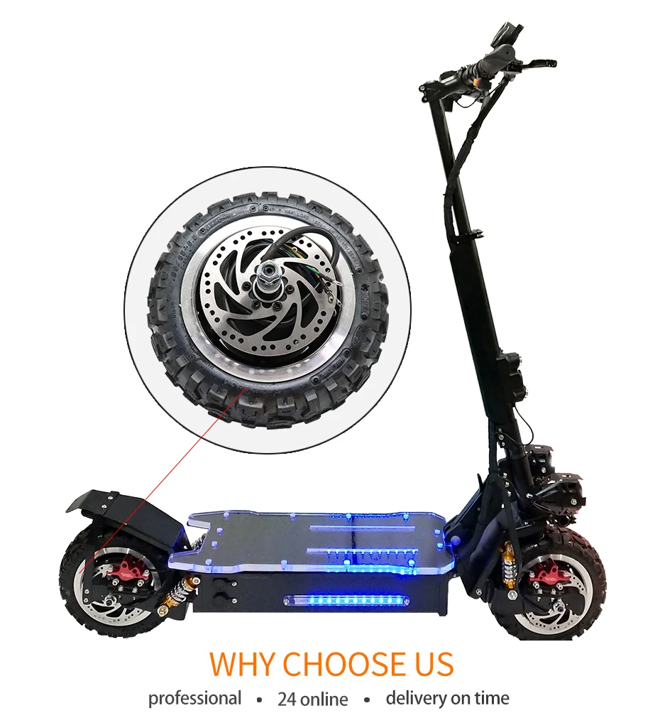 60V 3200W Electric Motor Off Road/Road Tire Front And Rear Motor Wear Resistance Tire Motor Stable Low Noise Slience Accessories