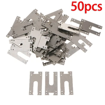 

50x Grounding Gasket Solar Panel Cable Clamp PV Grounding Clip/Washer/Sheet 48x25mm/1.9x1.0'' High Quality