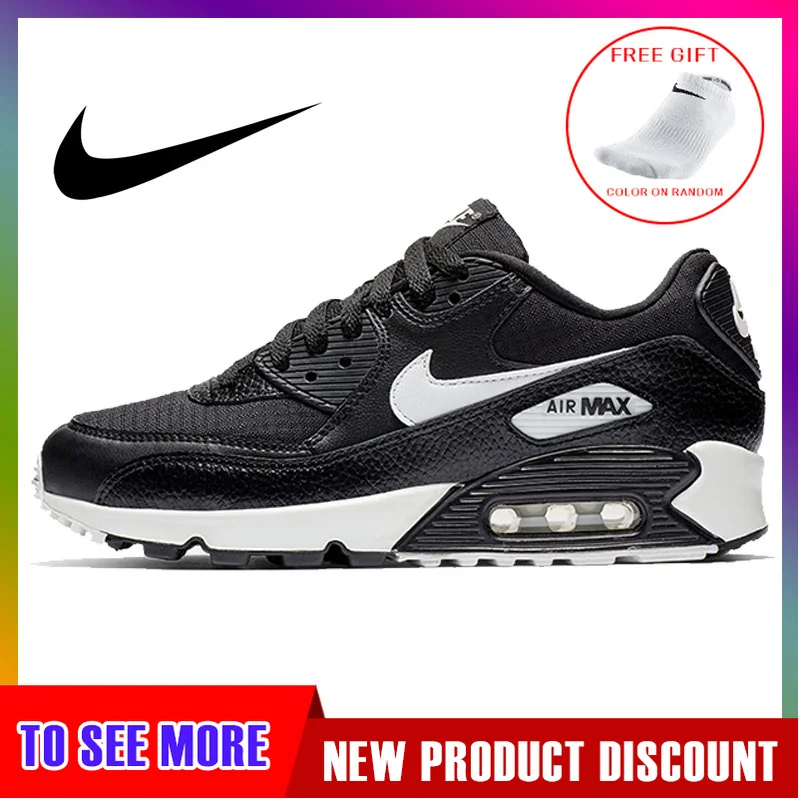 

Original Authentic NIKE AIR MAX 90 ESSENTIAL Men's Running Shoes Outdoor Sports Breathable Fashion 2019 New 325213-060