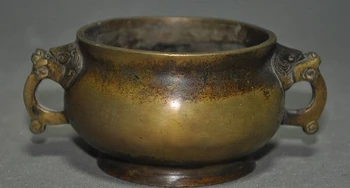 

Old Chinese Buddhism bronze temple statue Incense Burner censer