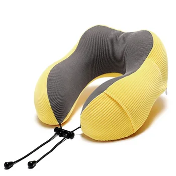 

1PC U Shaped Memory Foam Neck Pillows Soft Slow Rebound Space Travel Pillow Solid Neck Cervical Healthcare Bedding Rest Travel
