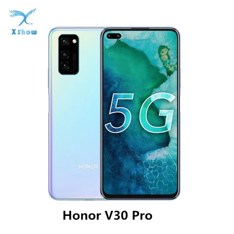 Honor V30 Pro смартфон с восьмиядерным процессором Kirin 990 ОЗУ 8 Гб ПЗУ 128 ГБ/256 ГБ Android 3 Мп