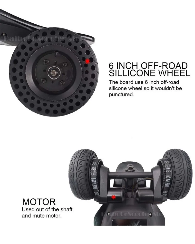 Daibot Powerful Electric Scooter 2000W 4 Wheels Electric Scooters Off Road SUV Adults Electric Skateboard Longboard With Remote (23)