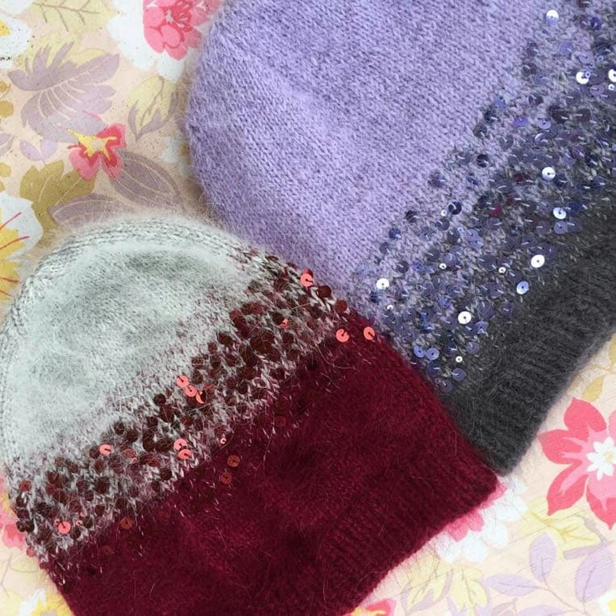 Пряжа с Ппайетками 50G Acrylic Hand Knitiing Yarn Cotton Wool Crochet Yarn 3mm+6mm Sequins Thread for DIY Grament 2