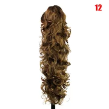 Длинные вьющиеся волосы конский хвост парик синтетический женский коготь на заколке в наращивание волос шиньон KTC 66