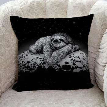 

Animal Sloth Moon Lazy Gray Pillow Covers Cases Cushion Pillowcase Square Print