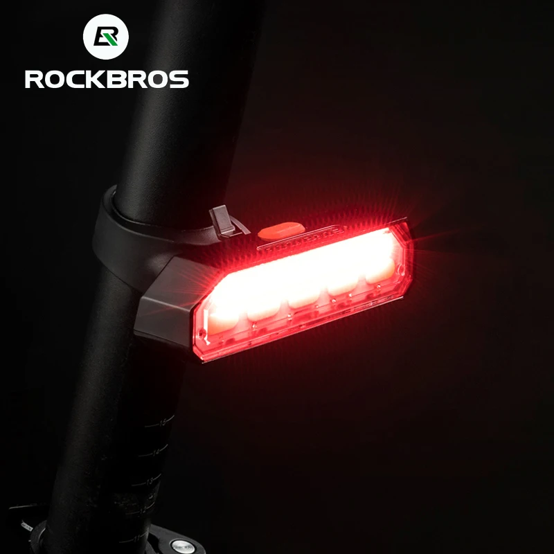 ROCKBROS езда на велосипеде хвост светильник COB светодиодный Мощный USB Перезаряжаемые велосипед хвост светильник поворотов удаленного Управление задний фонарь светильник