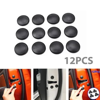 

12x Car Interior Accessories Door Lock Screw Protector Cover Cap Trim Universal Rustproof Screw Cover