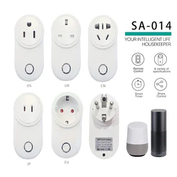 

New WiFi Smart Socket Remote Control Plug Switch AC90-265V eWeLink APP Home Automation Compatible with Alexa Amazon Google Home