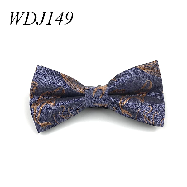 Party Wedding Bow Tie for Men Luxury Polyester Woven Mans Bowtie - Цвет: WDJ149