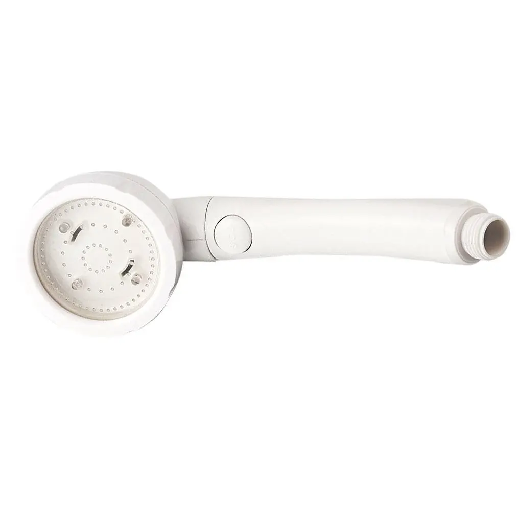 

Bathroom Spa LED Shower Head Sprinkler Stop Water Switch Temperature Sensor Color Changing Filter Handheld Shower Faucet