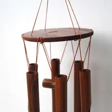 66 см ручной работы бамбуковые колокольчики Прекрасный Открытый Отдых/сад украшения подарки друзьям и наилучшие пожелания настенный