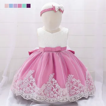 

Baby Lotus High Quality Lace Dress For Girls Party Evening Dress For Kids Girl Costumes Vestido Princesa Toddler Dress