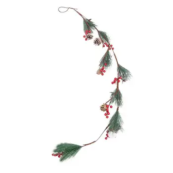 

1pc Red Berry Stems Artificial Pine Picks Christmas Party Window Decorations
