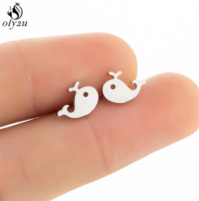 Lovely Stainless Steel Cat Earrings for Women Children Jewelry Trendy Cute Animal Dog Paw Stud Earrings Girls Birthday Gifts 275