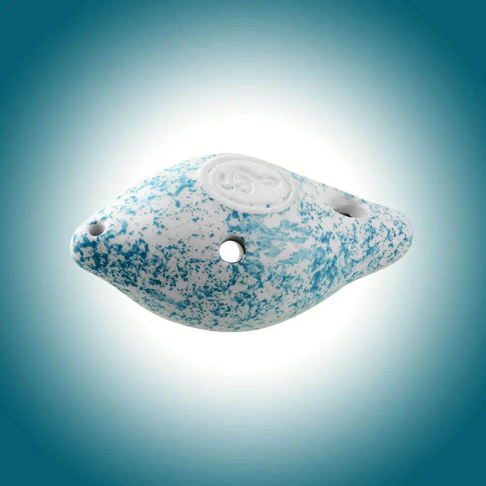 Для речная Улитка ocarina Blue 6 Hole D Tone shape