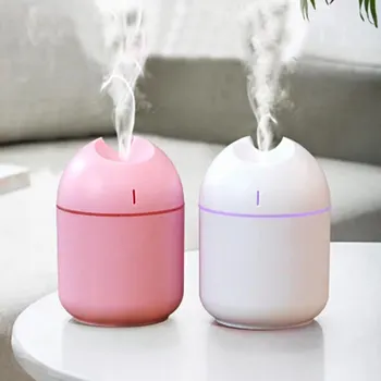 

ELOOLE Ultrasonic Mini Air Humidifier Portable 200ML Aroma Essential Oil Diffuser Fogger Mist Maker Humidificador with LED Night