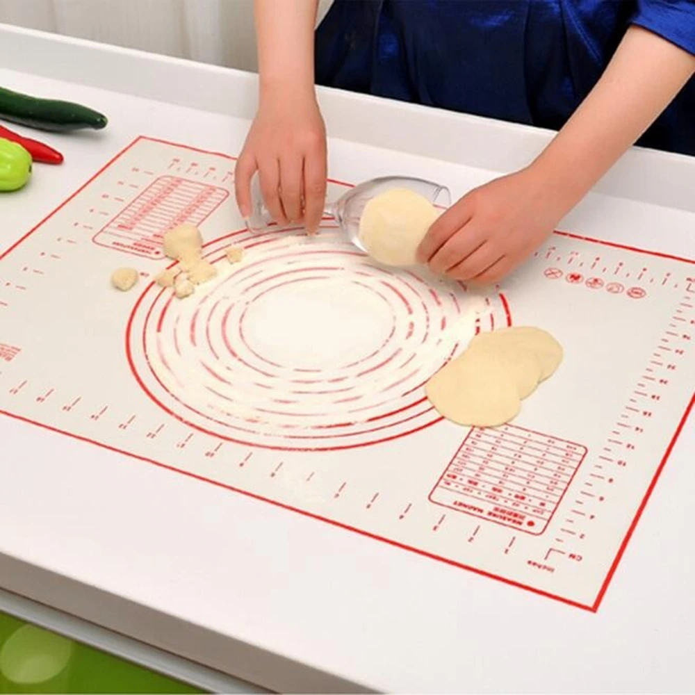 1PC Cooking Baking Mat Pad Silicone Non Stick Pastry Tools Dough Pad Rolling 