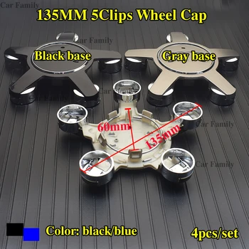

4pcs Dustproof Car Wheel Center Hub Caps Auto Rims Centre Covers 135mm 5Clips For Passat B6 B7 CC Golf MK5 MK6 Tiguan Car Label