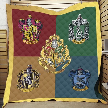 

Anime Magic Pattern Printed Home Sofa Cover Quilt Queen King For Bed Soft Travel Hotel Warm Blanket Cotton Quilt Dropshipping