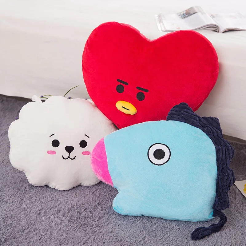 

South Korea BTS Bulletproof Boys Plush Toys Pillow BT21 Related Products Doll Women's Birthday Gift